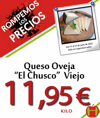 Hiper Usera El Chusco Queso Oveja Viejo oferta