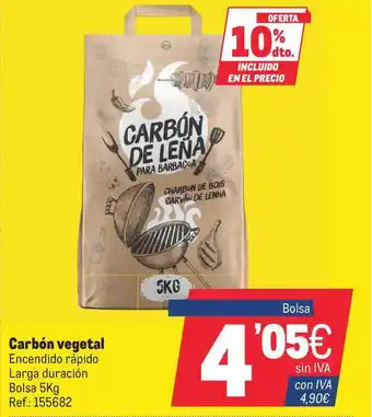 Makro Carbón vegetal 5kg oferta