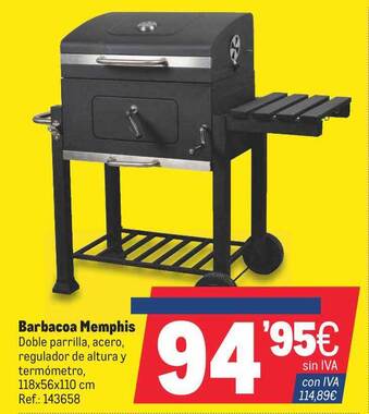 Makro Barbacoa Memphis oferta