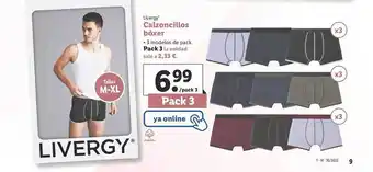 Lidl Livergy calzoncillos bóxer oferta