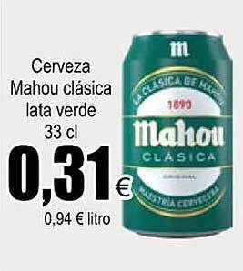 FROIZ Cerveza mahou clasica lata verde oferta
