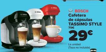 Carrefour Bosch cafetera de cápsulas tassimo style oferta