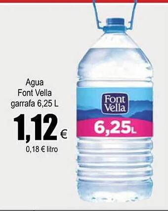 FROIZ Agua font vella garrafa 6.25l oferta
