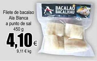FROIZ Filete de bacalao ala blanca a punto de sal oferta