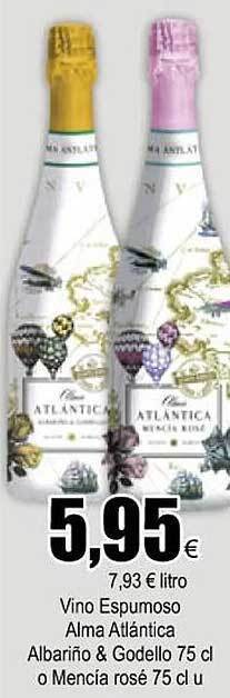 FROIZ Vino espumoso alma atlantica albariño & godello o mencia rosé oferta