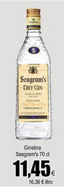 FROIZ Ginebra seagram's oferta