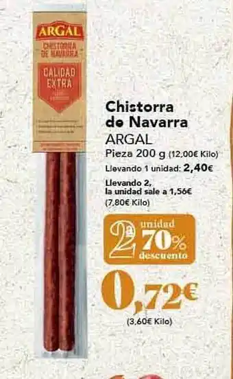 Gadis Chistorra de navarra argal oferta