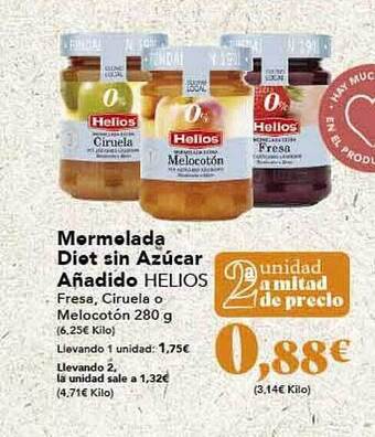 Gadis Mermelada diet sin azucar añadido helios oferta