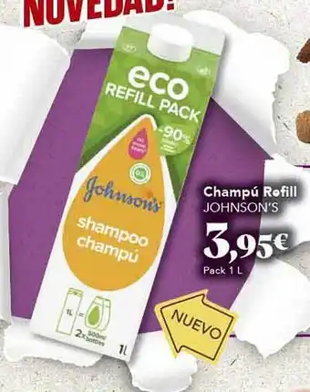 Gadis Champú refill johnson's oferta