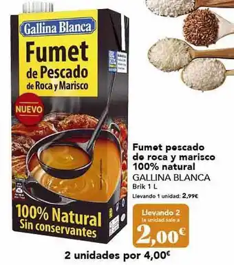 Gadis Fumet pescado de roca y marisco 100% natural gallina blanca oferta