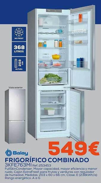 Tiendas Electrón Frigorífico combinado balay oferta