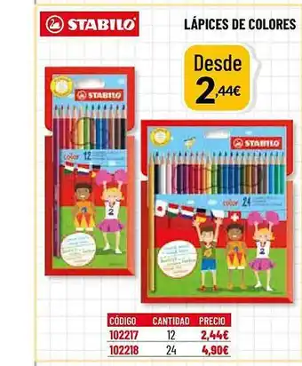 Carlin Stabilo lápices de colores oferta