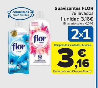 Carrefour Suavizantes flor oferta