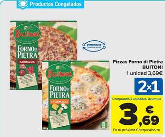 Carrefour Pizzas forno di pietra buitoni oferta