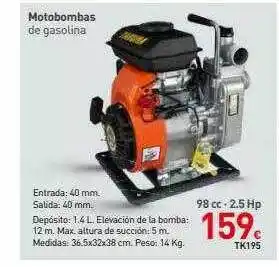 Mi Bricolaje Motobombas de gasolina oferta