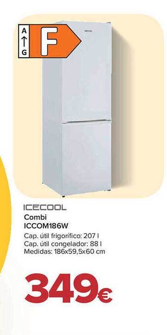 Carrefour Icecool combi iccom186w oferta