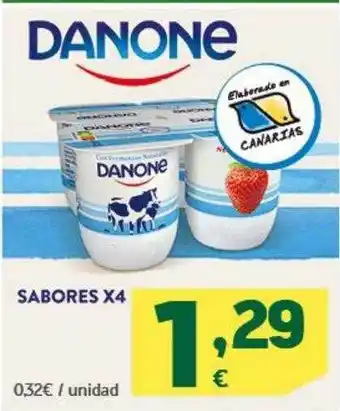 HiperDino Danone sabores x 4 oferta