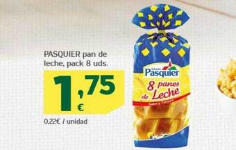 HiperDino Pasquier pan de leche oferta