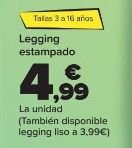 Carrefour Legging estampado oferta