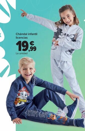 Carrefour Chándal infantil licencias oferta