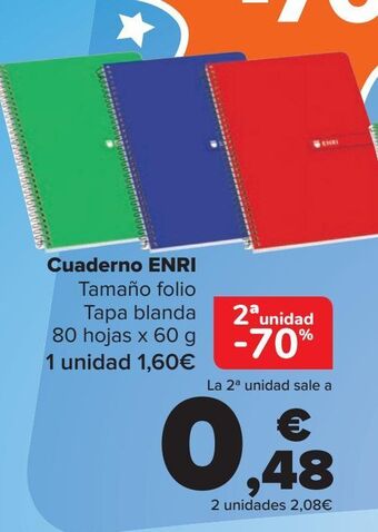 Carrefour Cuaderno enri oferta