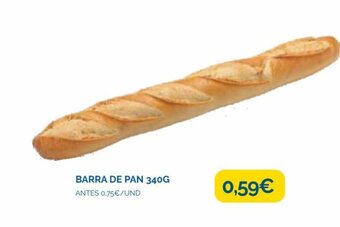 Cash Ecofamilia Barra de Pan 340G oferta