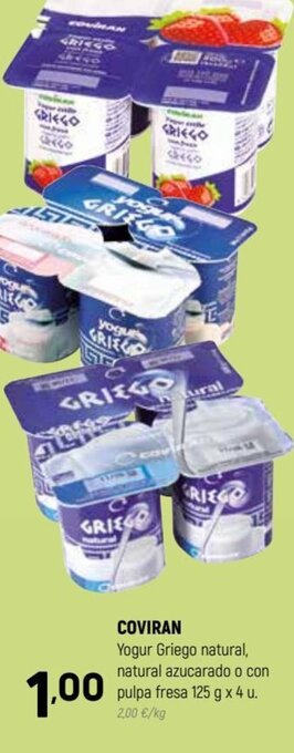 Coviran Coviran Yogur Griego natural oferta