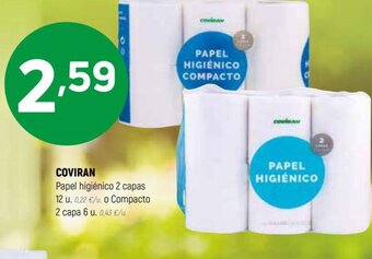 Coviran Coviran Papel Higiénico 2 Capas oferta