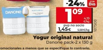 Dia Yogur original natural oferta