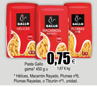 FROIZ Pasta Gallo gama oferta