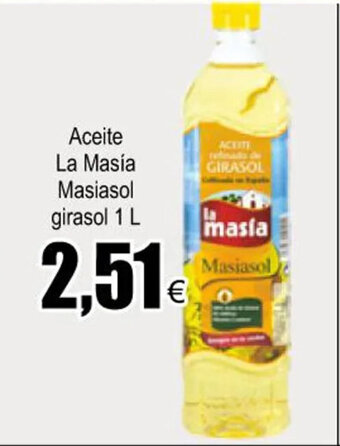 FROIZ Aceite La Masia Masiasol girasol oferta