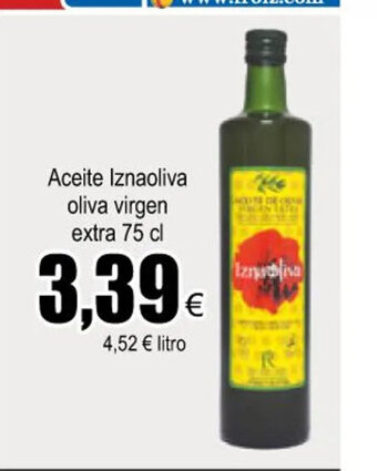 FROIZ Aceite Iznaoliva oliva virgen extra 75 cl oferta