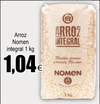 FROIZ Arroz Nomen integral 1 kg oferta