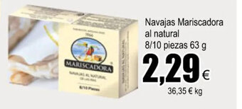 FROIZ Navajas Mariscadora al natural 8/10 piezas 63 g oferta