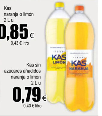 FROIZ Kas Sin Azúcares Añadidos Naranja o Limón oferta