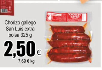 FROIZ Chorizo Gallego San Luis Extra Bolsa 325g oferta