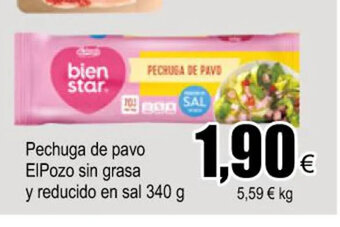 FROIZ Pechuga de Pavo Elpozo Sin Grasa y Reducido En Sal 340g oferta