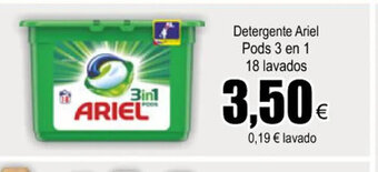 FROIZ Detergente Ariel Pods 3 en 1 18 Lavados oferta
