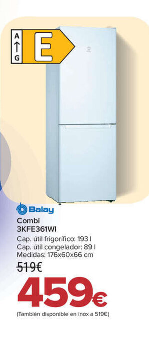 Carrefour Balay Combi 3KFE361WI oferta