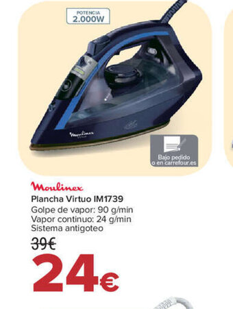 Carrefour Moulinex Plancha virtuo IM1739 oferta