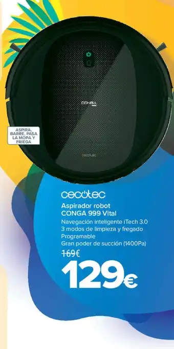Carrefour Aspirador Robot Conga 999 Vital oferta