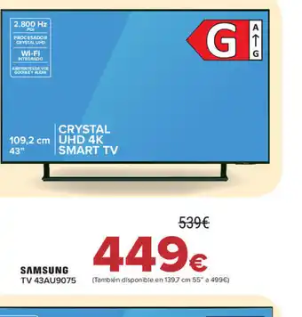 Carrefour Samsung Tv 43AU9075 oferta
