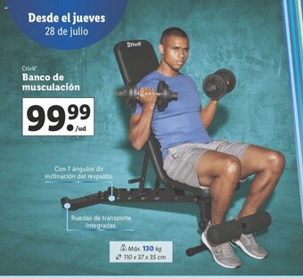 Lidl Banco de Musculación oferta