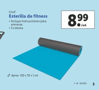 Lidl Esterilla de Fitness oferta