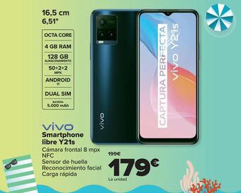 Carrefour Vivo smartphone libre y21s oferta