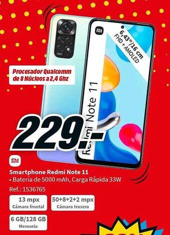MediaMarkt Smartphone redmi note 11 oferta