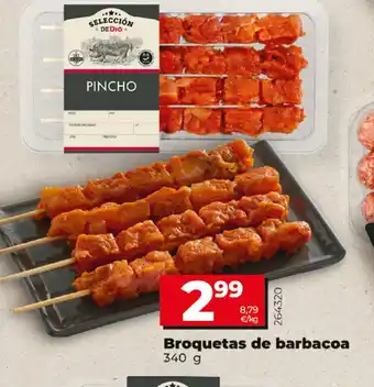 Dia Broquetas de barbacoa 340g oferta