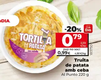 Dia Truita de patata amb ceba 220g oferta