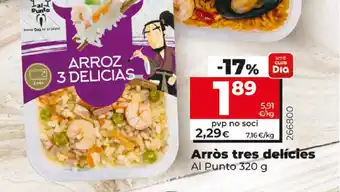 Dia Arrós tres delícies 320g oferta