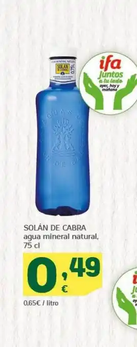 HiperDino Solán de cabra agua mineral natural oferta